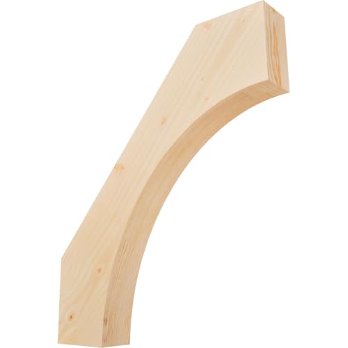 Ekena Millwork BRC04X22X26WTL00SDF 3 1/2"W x 22"D x 26"H Westlake Smooth Knee Brace, Douglas Fir