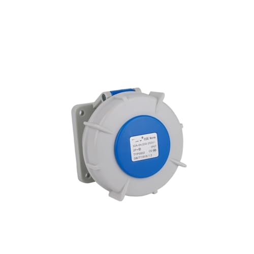 Prise droite dissimulée TYP5802 anti infiltration eau poussière 32A IP67