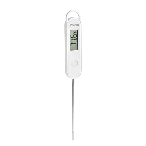 Polder Stable-Read Instant Read Thermometer, Digital Thermometer for Cooking, Food Thermometer, Cooking Thermometer with Easy-to-Read Digital Display
