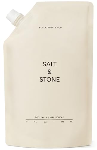Salt & Stone Body Wash with Antioxidants for Deep Moisture | For Women & Men, Sulfate, Paraben, & Dye Free, Leaves Skin Soft and Hydrated