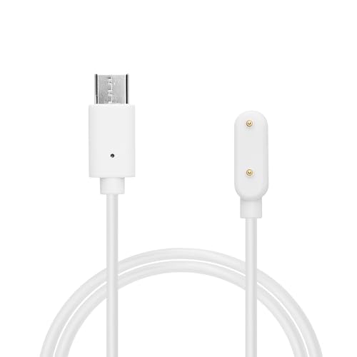 kwmobile Charger Compatible with Samsung Galaxy Fit 3 - Charger USB-C Cable for Charging Smart Watch - White
