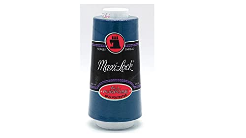 Hilo Maxi-Lock de poliéster, 100% poliéster, 3000 yardas, color Navy #2025, elige cantidad (1 unidad)