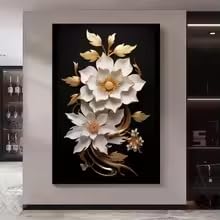 ZHUOYA décoration murale nordique fleurs vintage affiche 30x45cm salon