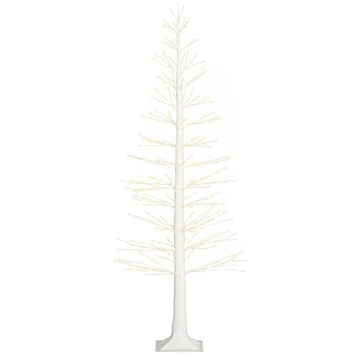 LED Lichterbaum Außen 180 cm 29 HOMCOM LED Lichterbaum Kunstbaum mit 810 LED, 180 cm Weihnachtsbaum,...