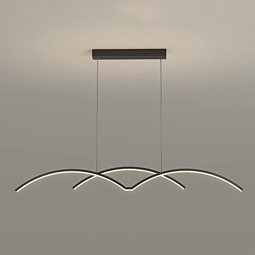 Lustre LED à intensité variable kulgony Home avec bande de métal pour plafond