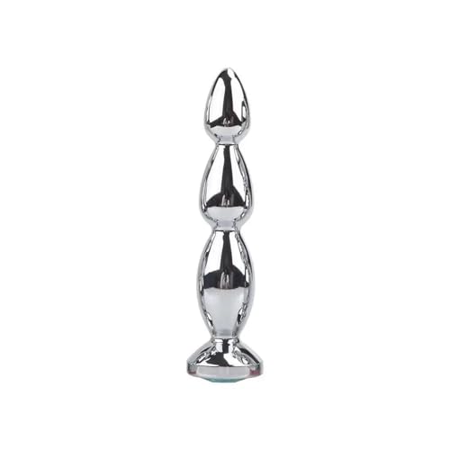 Plug anal en métal et perles BDSM pour massage de la prostate - 5