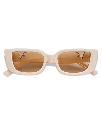 Image of IFLASH Rectangle Sunglasses for Women 90s Retro Trendy Y2K Classical Vintage Square Shades