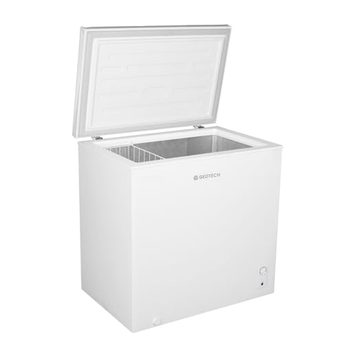 GEDTECH Congélateur coffre 200L GCO200L - Pose Libre - Grande capacité de stockage - Silencieux - Blanc (200, Litres) – vue 3