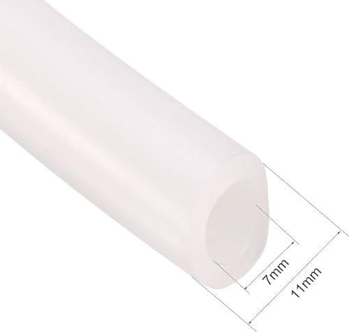 ALEXERA HEALTHCARE Suction Machine Tube | Flexible Silicon Tube For Suction Machine, 7Mm ID X 11Mm OD (2 Meter), White