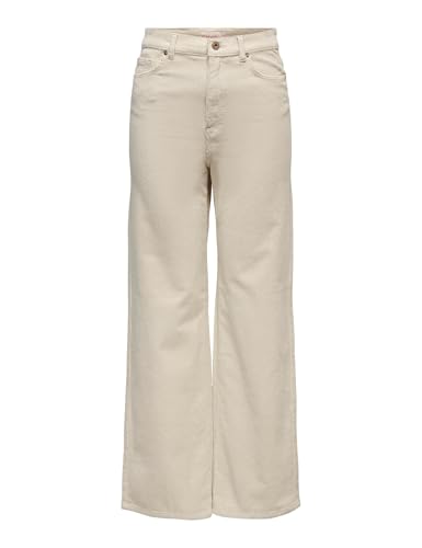 ONLY Damen Cordhose ONLHOPE GLOBAL EX Relaxed Fit - Beige 34 36 38 40 42...
