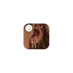 flatback earrings-gold