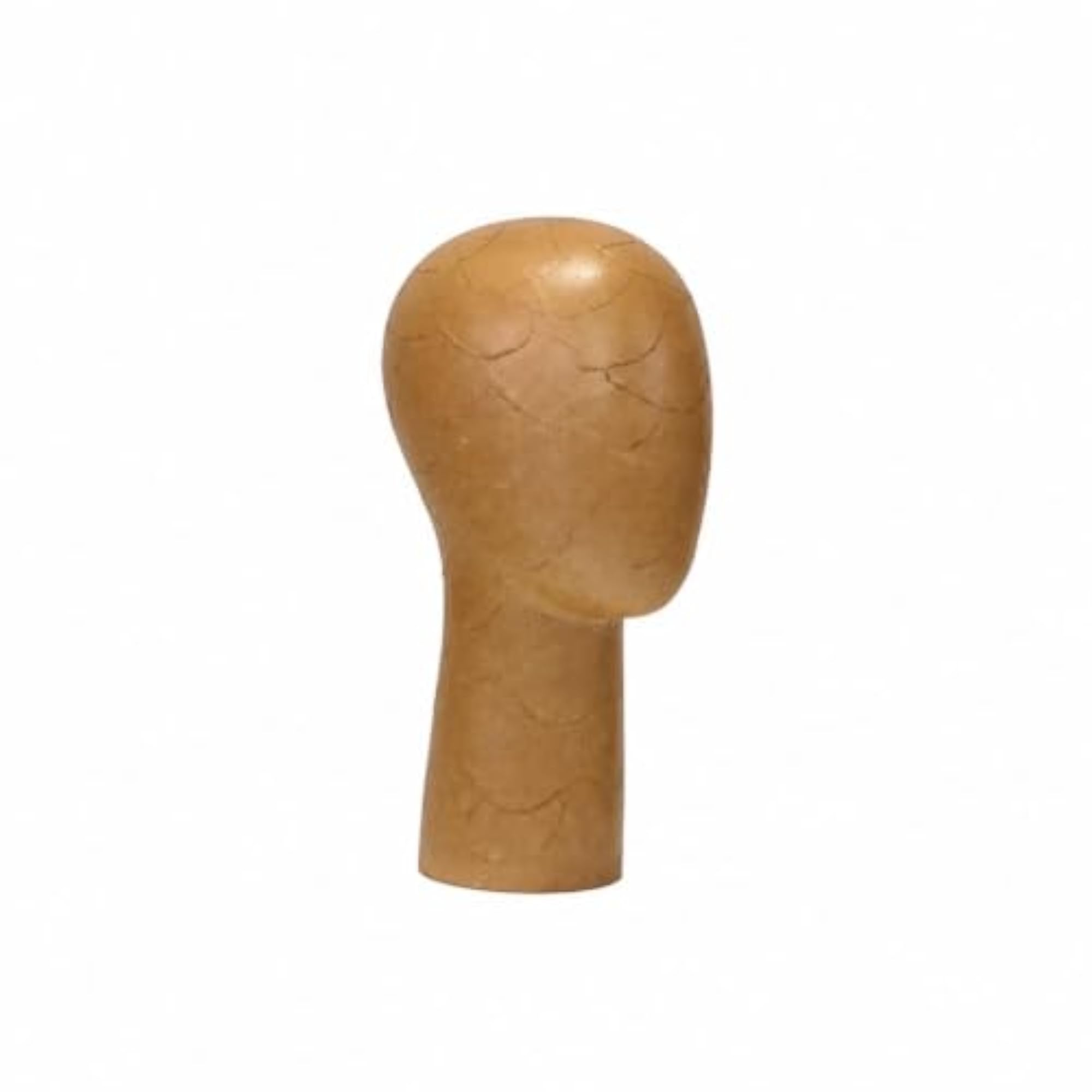 Vintage-Style Mannequin Head Cracked Finish Display Head