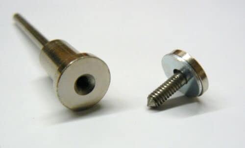 Miniature Reinforced Screw Mandrels Holder Large Head 1/8" Screw and 1/8" Shank by JTS