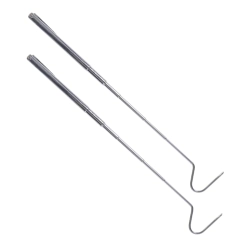 BESPORTBLE 2pcs Reptile Catchers Snake Grabber Tool for Handling of Snakes and Lizards Portable and Telescopic Reptile Hook for Outdoor Use