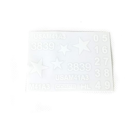 wheelfun Heng Long US in Stock, Decoration Decal Paste Sticker for 1/16 Walker Bulldog RC Tank...