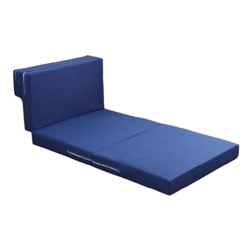 Colchón plegable individual – Colchoneta portátil de 4 pliegues para viajes, camping y cama de invitados, lavable y fácil almacenamiento con funda con cremallera para caravanas y uso doméstico