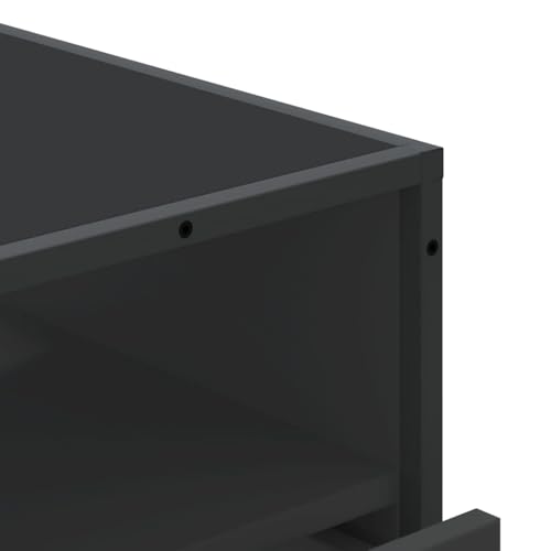 Vidaxl Cassettiera Nera 70X41X70 Cm In Legno Multistrato, Mobile Con Cassetti, Credenza, Credenza Con Cassetti, Mobile Contenitore - 8