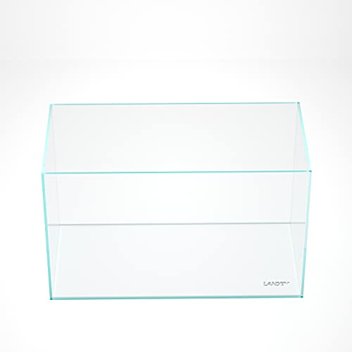 Image of LANDEN 60P 16 Gallon Rimless Low Iron Aquarium Tank, 23.6 inch W x 11.8 inch D x 14.2 inch H (60cm x 30cm x 36cm) 6mm Thickness with Nano Foam Leveling Mat