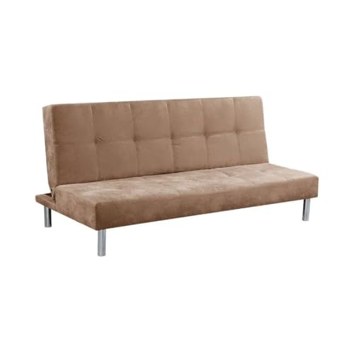 SHIITO | Modelo Levis - Sofá Cama con Apertura Clic-Clac | Donde la Elegancia y la modernidad se encuentran | Diseño Capitoné en Color Piedra | 188 x 88 x 89 cm