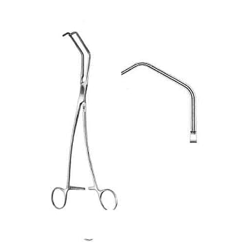 Alis 25Cm/ 10 Inch Satinsky Tangenital Occlusion Vascular Clamp, A-Gen-613-25
