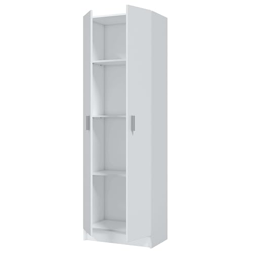 Miroytengo Armario Multiusos Cocina Despensa Lavanderia Baño Aseo Auxiliar Color Blanco 59x180 cm - imagen 2