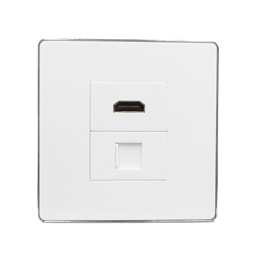 Prise murale HDMI femelle vers femelle avec rallonge RJ45 pour signal 4K fluide