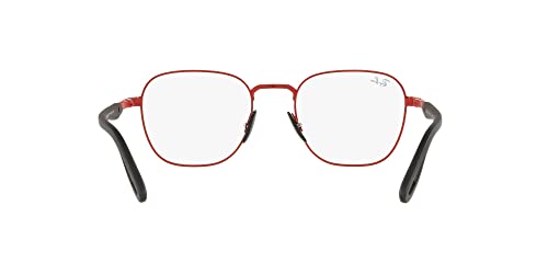 Image of Ray-Ban unisex-adult Rx6484m Scuderia Ferrari Collection Square Prescription Eyewear Frames