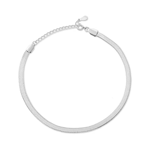 Pulsera de mujer original de cadena plana. Pulsera de acero quirúrgico bañada en oro/plata para mujer, niña ideal para regalo del día de la madre, cumpleaños, aniversario. Joyería mujeres