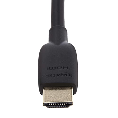 Image of Amazon Basics Ultra High Speed HDMI 2.1 Cable, 48Gbps, 8K@60Hz 4K@120Hz Certified, 10 Feet, Compatible with PS5 /Xbox /TV /Monitor, Black (Pack of 2)