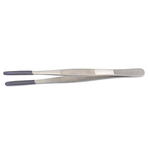 DDP 6\" Tweezers PVC Rubber Coated Tips Utility Forceps HANDLING Parts Holding NO MAR (2 E) Thumb