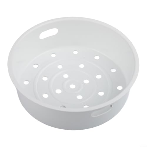 Cesta de vapor de plástico con bordes reforzados para mayor durabilidad en ollas arroceras y ollas de cocina durante el uso regular al vapor (3 L)