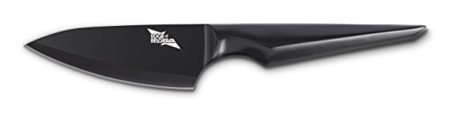 Edge of Belgravia Galatine Black Non Stick Stainless Steel Knife Ergonomic Grip Heavy Feel (Paring Knife 4")