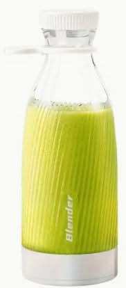 TRANSPARENTE Mini licuadora portátil recargable, batidora perfecta para preparar batidos y batidos sobre la marcha, carga USB, compacta, fácil de limpiar, potente motor, pequeño dispositivo de jugo