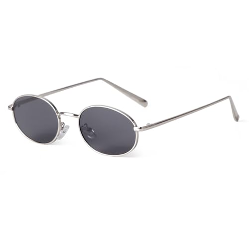 ADE WU Retro Oval Sunglasses for Women and Men