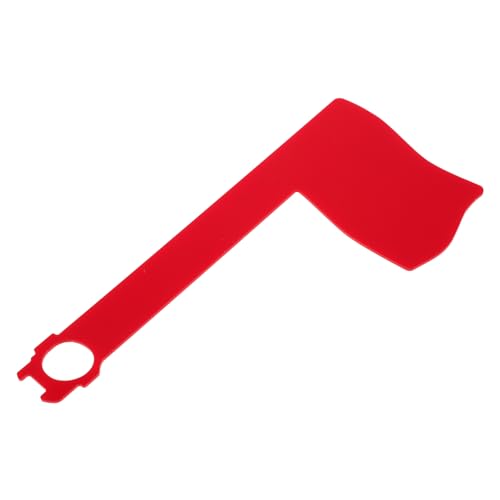 Yardwe Accesorios Para De Acrílico Con Bandera Roja Giratoria Diseño De Bandera Nacional Estilo Minimalista Moderno La Oficina Aula Para Buzón Pequeño