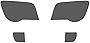 Rshield Headlight Protection Film Covers Compatible with Chrysler Crossfire 2004-2008 - Clear (Film)