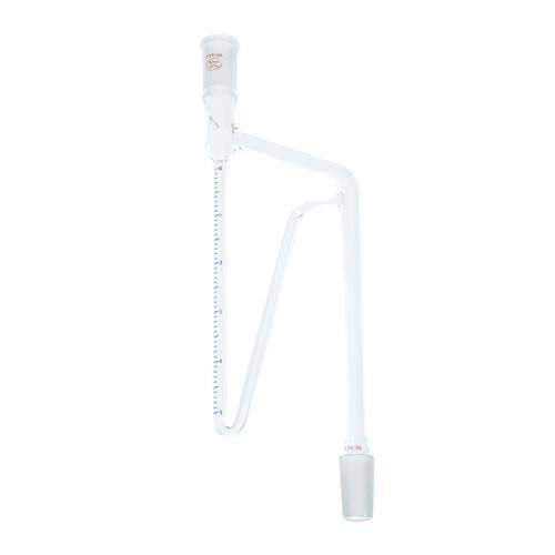 Wilmad-Lab Glass LG-9110-100 Crank Case Oil Distilling Receiver, 5 mL Capacity, 24/40 Joint