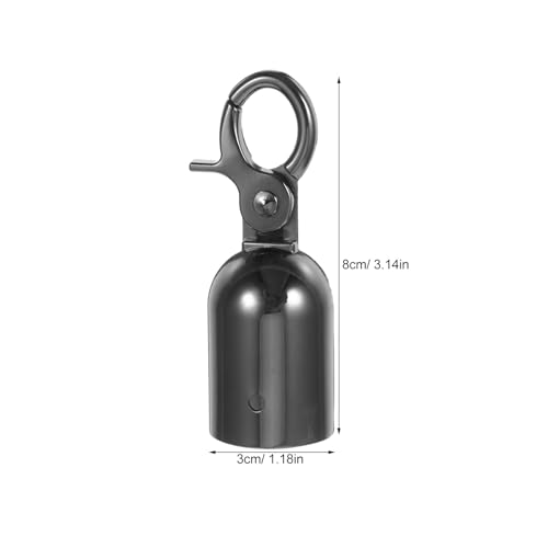 Tapones de extremo para cuerda de 28 mm con gancho de aleación de zinc resistente, 2 uds 3