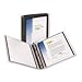 12 Avery Flexi-View Round-Ring Presentation View 3-Ring Binders, 1 Capacity, Black, EA - AVE17686