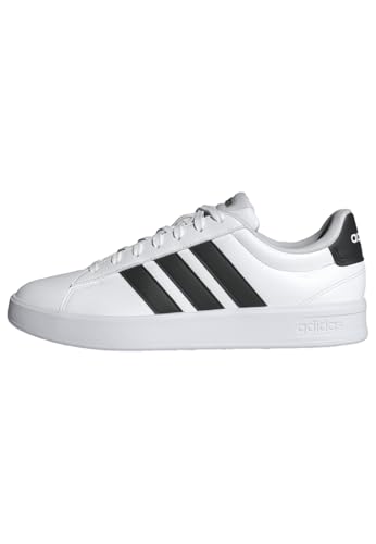 adidas Mens Grand Court 3.0 White/Black 9.5