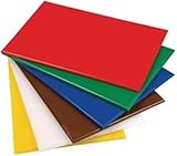 Acense Professional Large Chopping Board Catering Food Prep Cutting Colour Coded (6 Assorted Colours)