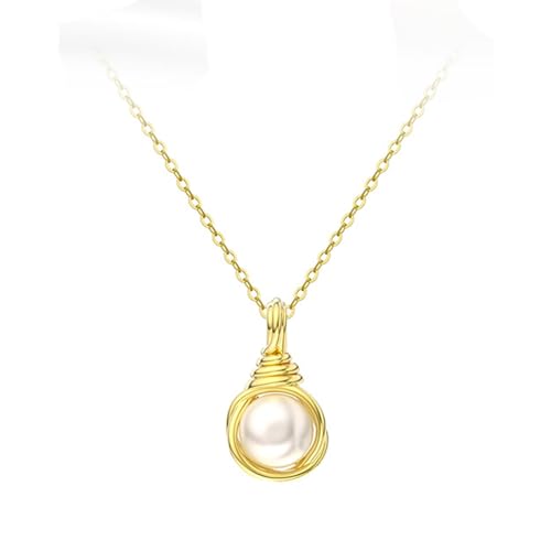 Collier perle naturelle KnSam en argent, le bijou doré idéal pour sublimer vos tenues