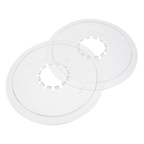 lurrose 2個 透明なプラスチック製リアホイールフライホイールガード 山地車用耐久性保護カバー 簡単取付け 自転車スポークプロテクター