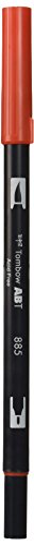 Tombow Dual Brush Pen Art Marker, 885 - Warm Red, 1-Pack #TOP13
