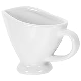 Pichet à sauce avec bec verseur - la conception créative bec verseur et la surface lisse en font également un ornement pour bar à café, décoratif, saucière en céramique