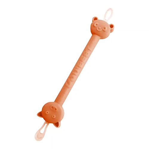 Babies Bloom Safe Easy Nasal Booger and Ear Cleaner for Newborns and Infants Dual Earwax Snot Remover Soft Flexible Rubber Tips for Infant’s Ears & Nose Relief (Orange)