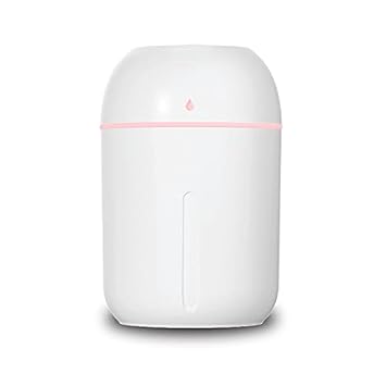 Spot creative new water drop humidifier household USB silent bedroom Mini humidifier 330ml heavy fog, suitable for small rooms such as bedroom, office, etc (WHITE)