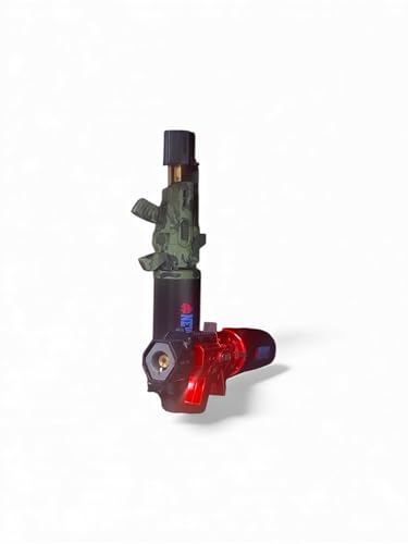 Encendedor Newport Zero Gun AR con llama ajustable rojo miniatura 2