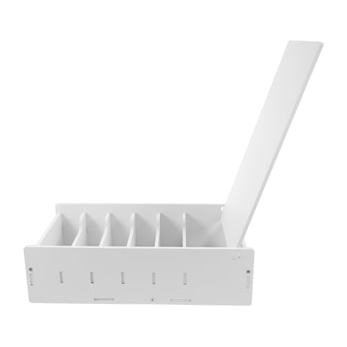 Uonlytech Organizzatore Denaro in Plastica Pvc Scomparto Per Banconote Salvadanaio Per Contanti Banconote Organizzatore Per Scrivania Per Contanti