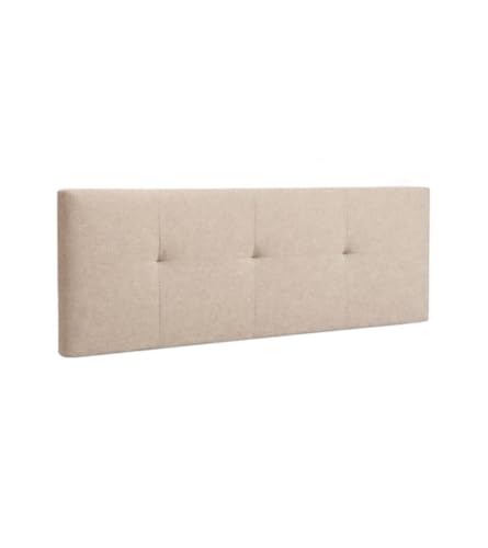 CAMBIA TUS MUEBLES CTM® - Cabecero Jensen Tapizado en Tela para Cama Individual de 105 cm en Color Beige